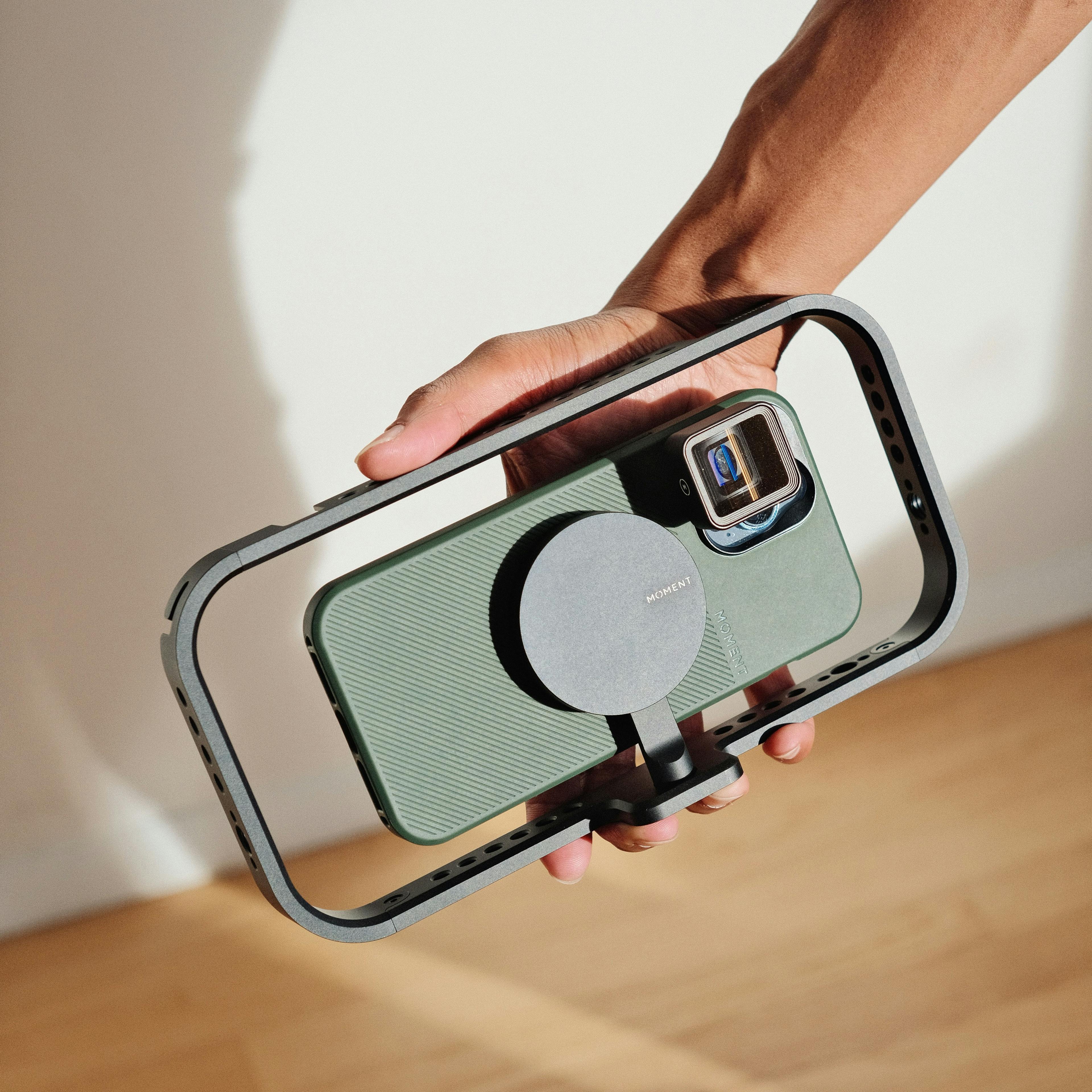 Dress up the iPhone with a Moment Filmmaker cage.