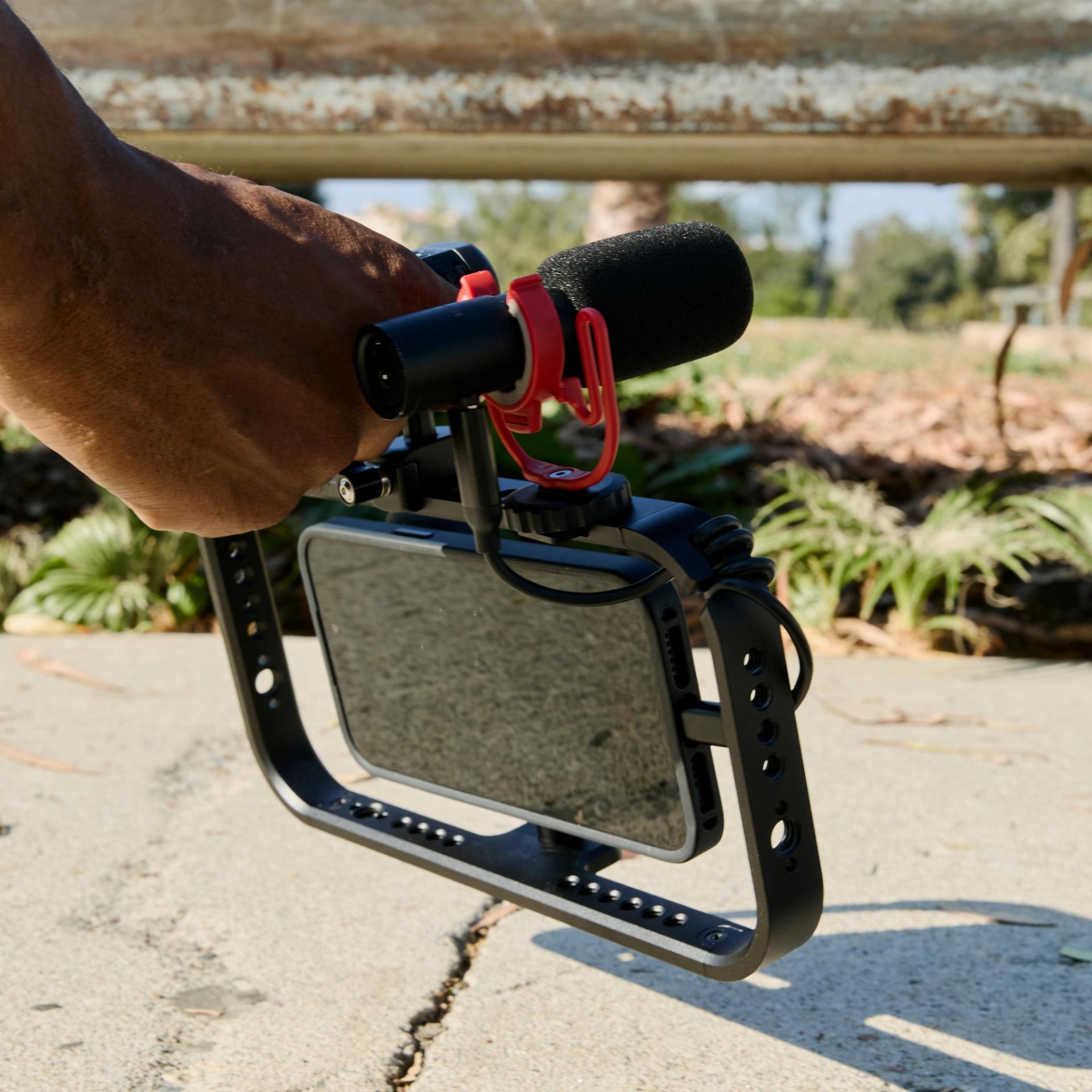 Shooting short films with the iPhone 16's filmmaker cage by Moment.